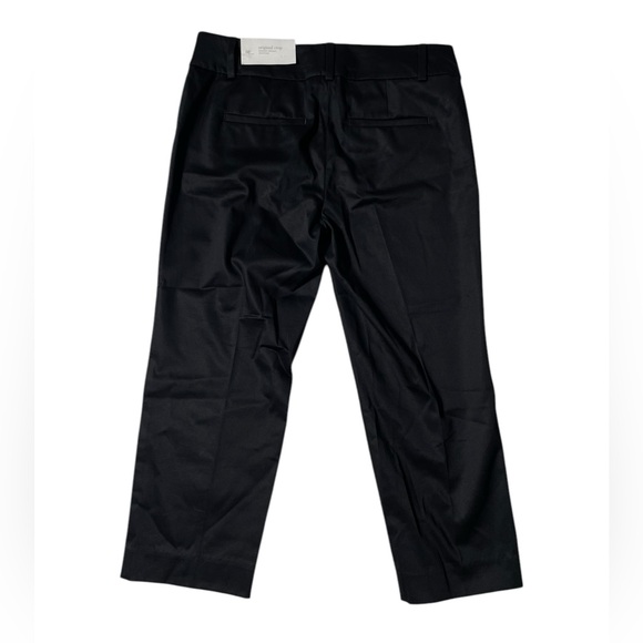 Ann Taylor Loft Petites Black Pants Womens 0P Original Crop NWT - Picture 2 of 8